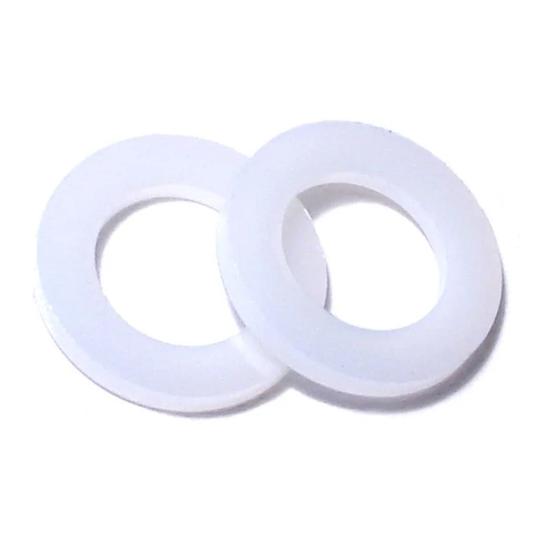 Washers for fastening plumbing fixtures-3/8" x 5/8" x 1/16" Nylon Plastic Flat Washers (40 pcs.)