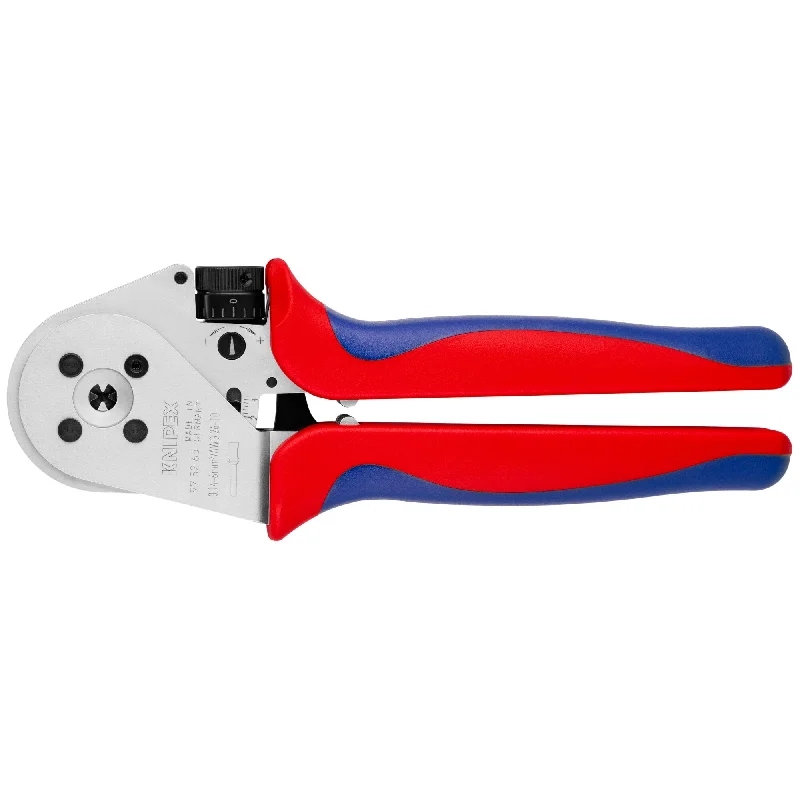 Heavy-duty pipe pliers for plumbing projects-Knipex 97 52 65 9" Crimping Pliers - Four-Mandrel For Turned Contacts