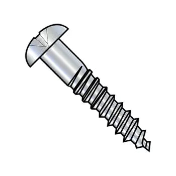 Screws with washers for added support-6-18 x 1/2 Phillips Round Head Full Body 2/3 Thread Wood Screw Zinc Plated