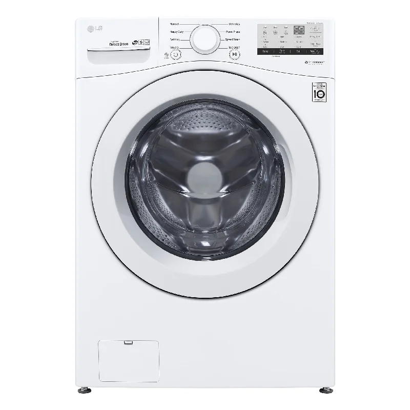 Washers for joining different materials securely-LG White Front Load Washer with 6Motion™ Technology (5.2 Cu.Ft) - WM3400CW