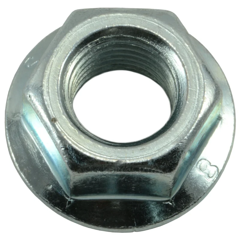 High-strength nuts for steel structures-16mm-2.0 Zinc Plated Class 8 Steel Coarse Thread Flange Nuts