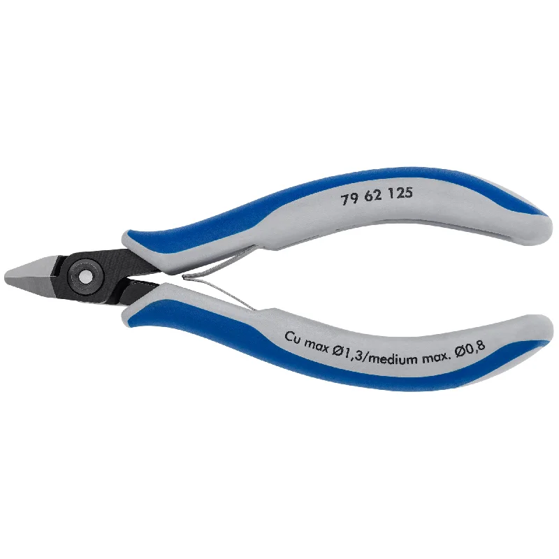 Pliers for cutting through hardened wire and cables-Knipex 79 62 125 5" Electronics Diagonal Cutters