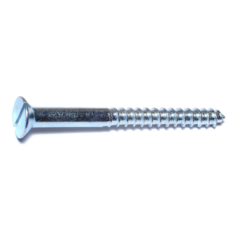 Small screws for delicate electronic repairs-#12 x 2-1/2" Zinc Plated Steel Slotted Flat Head Wood Screws