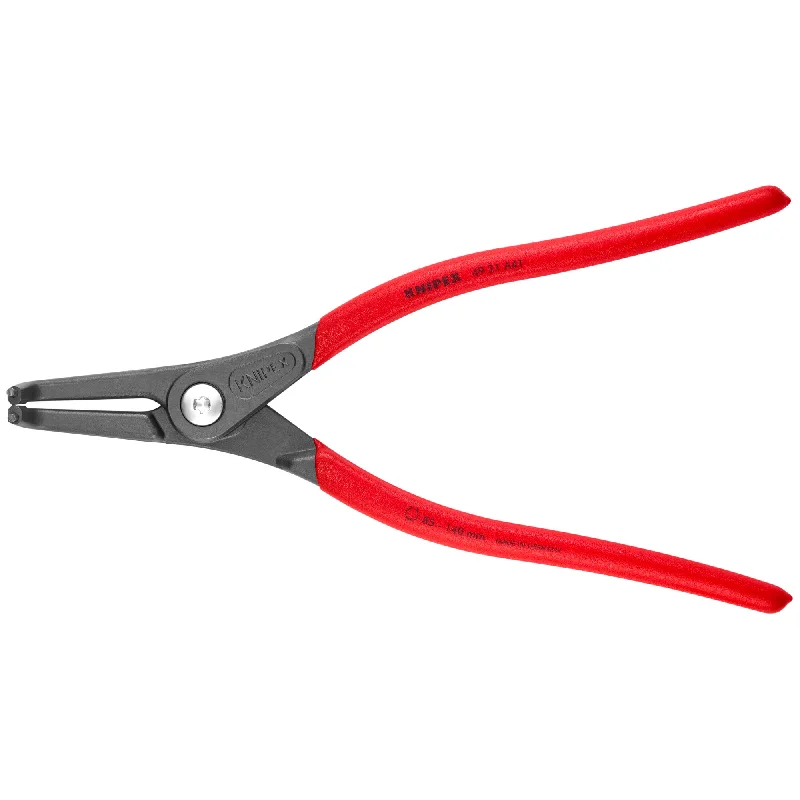 Soft-touch pliers for reduced hand fatigue during extended use-Knipex 49 21 A41 12 1/4" External 90° Angled Precision Snap Ring Pliers