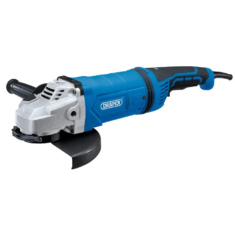 Angle grinders with tool-free wheel guard adjustments-Draper Tools 230V Angle Grinder, 230mm, 2400W