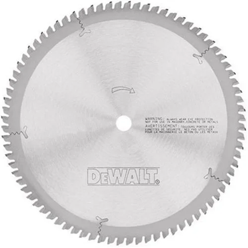 Heavy-duty saw blades for construction projects-DeWalt DW7648 12" 60T Fine Crosscuts Woodworking Blade