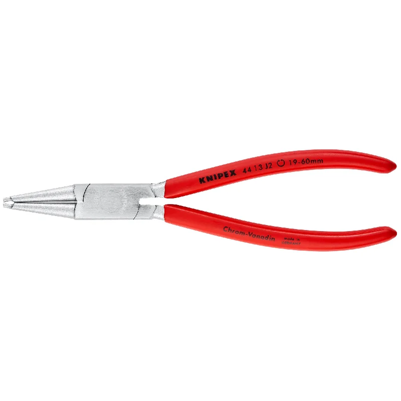 Professional-grade pliers for construction work-Knipex 44 13 J2 7" Internal Snap Ring Pliers-Forged Tips