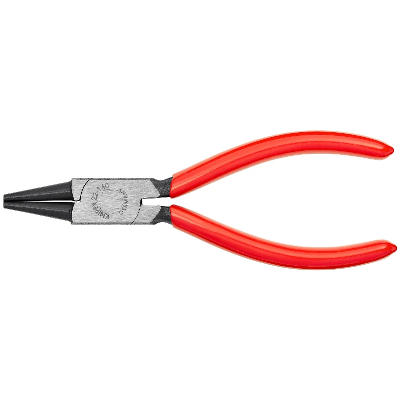 Pliers with cutting and gripping functions for convenience-Knipex 22 01 140 5 1/2" Round Nose Pliers