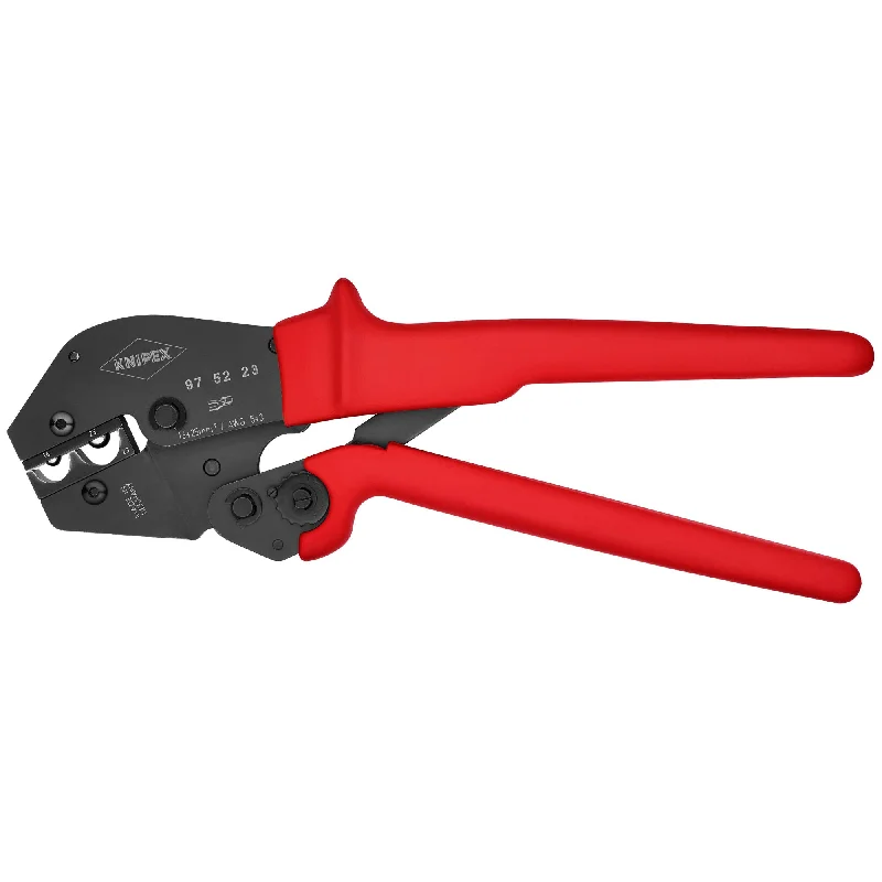 Long nose pliers for precise bending-Knipex 97 52 23 10" Crimping Pliers For Non-Insulated terminals and Cable Connectors