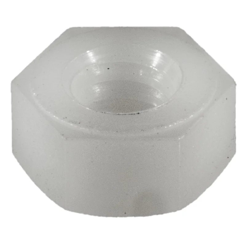 Flush nuts for smooth, low-profile applications-1/4"-20 Nylon Plastic Coarse Thread Hex Nuts