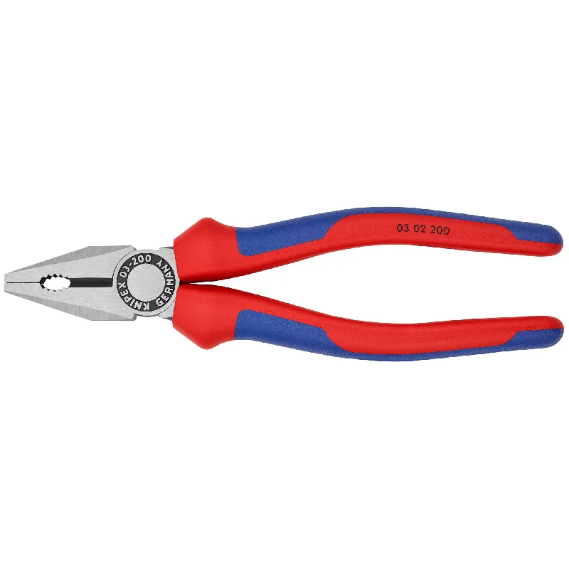 Heavy-duty pliers for tough tasks-Knipex 03 02 200 8" Combination Pliers