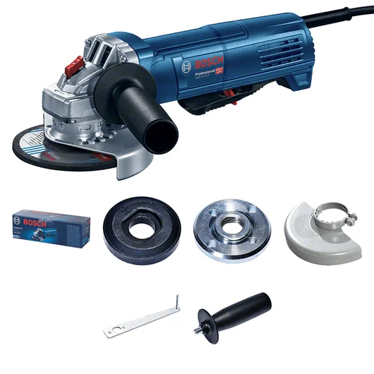 Angle grinders for heavy-duty grinding in construction and demolition-Bosch Angle Grinder, 450W 125mm, GWS 9-100P Professional