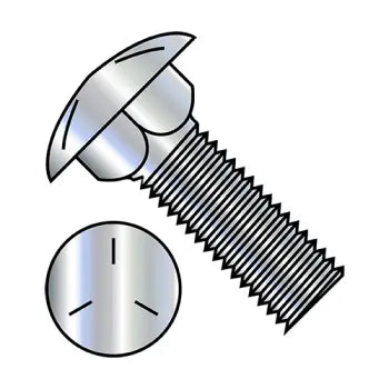 Heavy-duty bolts for high-load applications-JFAST 3144C5 - 5/16-18X2 3/4  Carriage Bolt Grade 5 Fully Threaded Zinc, Case Quantity: 
500