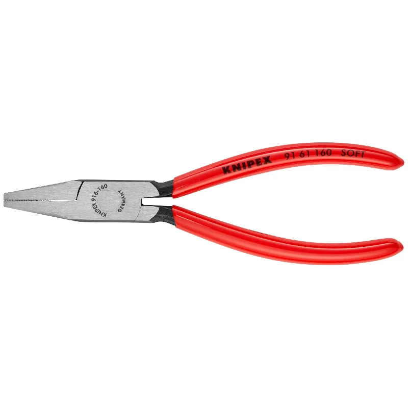 Durable, sharp pliers for cutting fasteners and wire-Knipex 91 61 160 6 1/4" Glass Trimming Pliers-Flat Nose