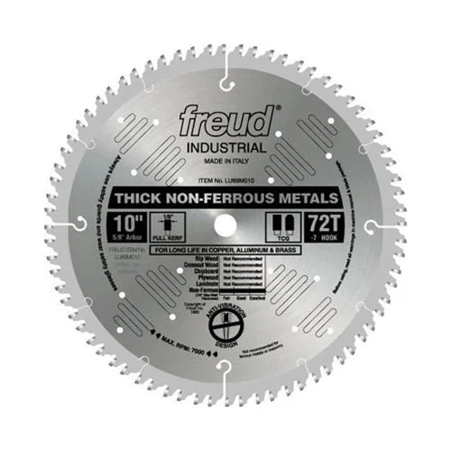 Circular saw blades for wood cutting-Freud LU89M012 12" x 86T x 1 TCG Nonferrous Metals Blade