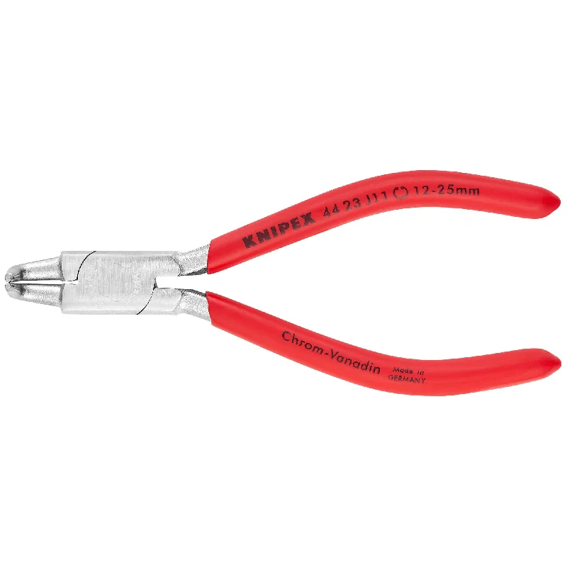 Pliers with ergonomic handle design for ease of use-Knipex 44 23 J11 5" Internal 90° Angled Snap Ring Pliers-Forged Tips