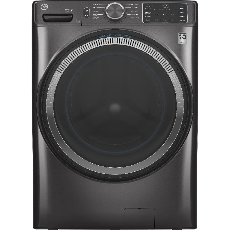 Galvanized washers for outdoor use-GE 5.5 cu.ft. Front Loading Washer with Wi-Fi Connect GFW550SMNDG