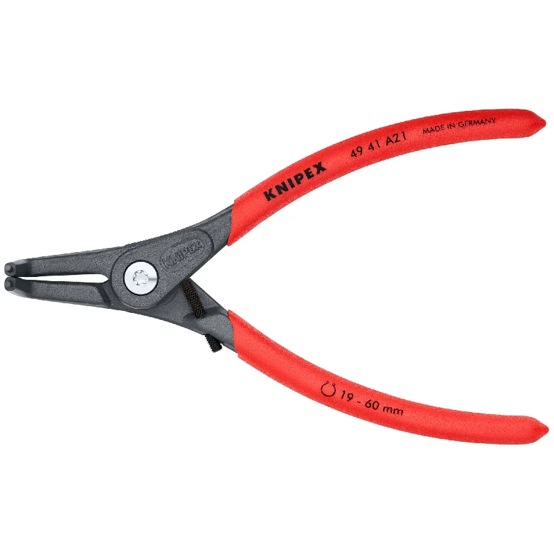 Adjustable locking pliers for extra grip power-Knipex 49 41 A21 7" External 90° Angled Precision Snap Ring Pliers-Limiter