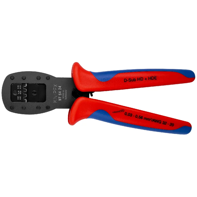 Heavy-duty pliers for tough tasks-Knipex 97 54 24 7 1/4" Crimping Pliers for Micro Plugs