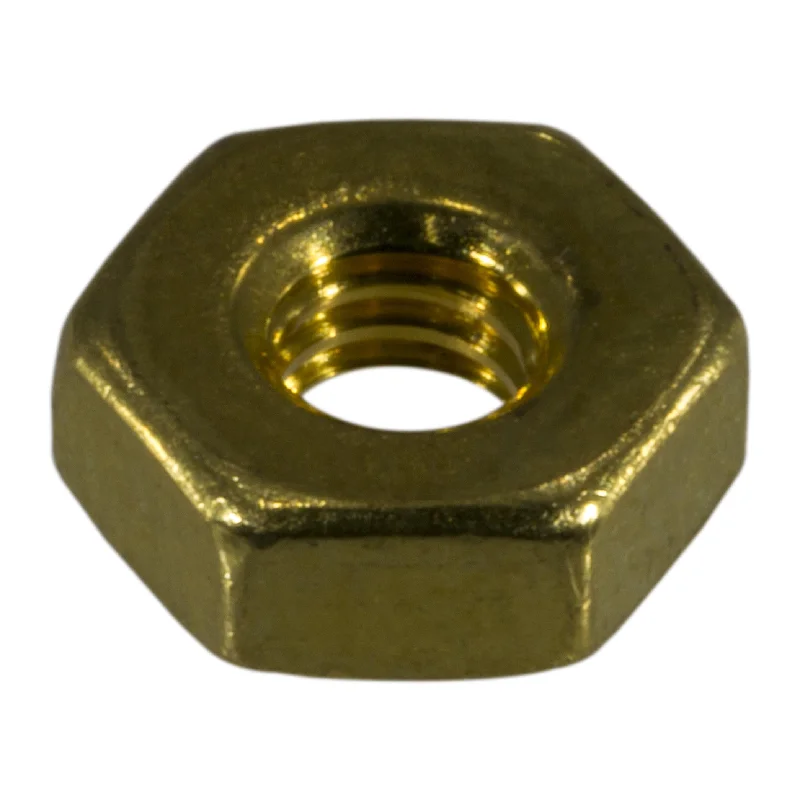 Vibration-resistant nuts for construction machinery-#8-32 Brass Coarse Thread Hex Machine Screw Nuts