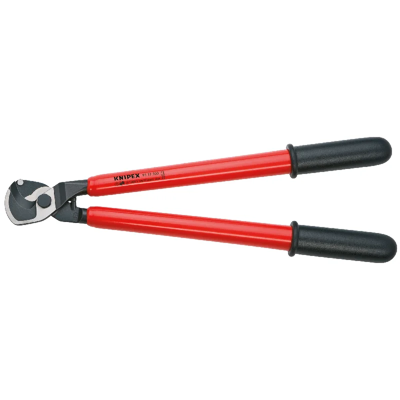 Pliers for wire bending and twisting in construction-Knipex 95 17 500 20" Cable Shears-1000V Insulated