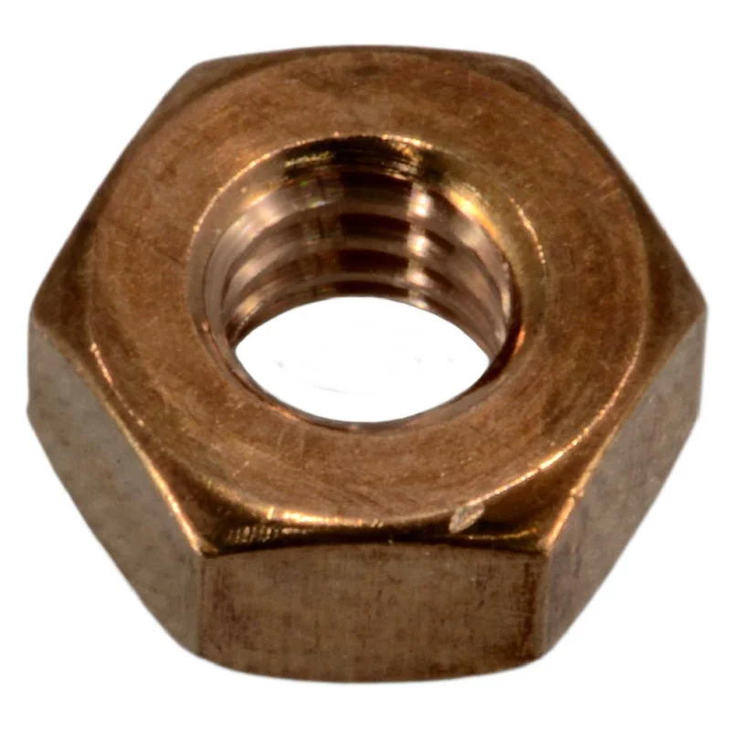 Crimp nuts for electrical wire connections-1/4"-20 Silicon Bronze Coarse Thread Hex Nuts