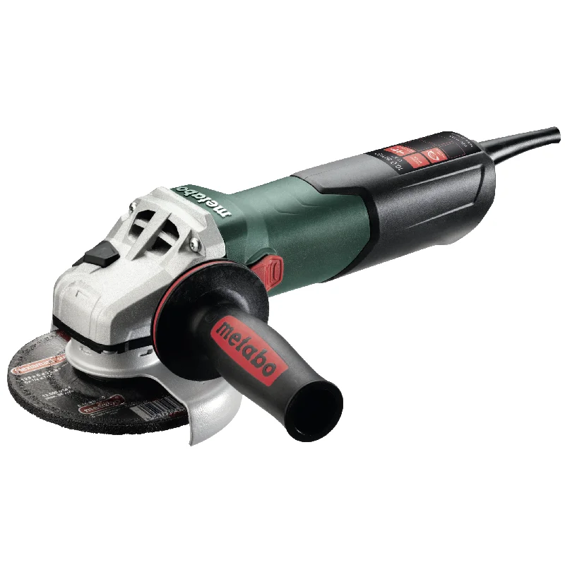 Cordless angle grinders for mobile repair and maintenance tasks-Metabo WEV 11-125 4.5"-5" Variable Speed Angle Grinder w/ Lock-On, 11 Amp - 603625420