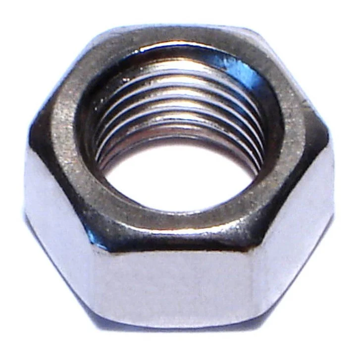 Square nuts for precise installations-3/8"-24 18-8 Stainless Steel Fine Thread Hex Nuts