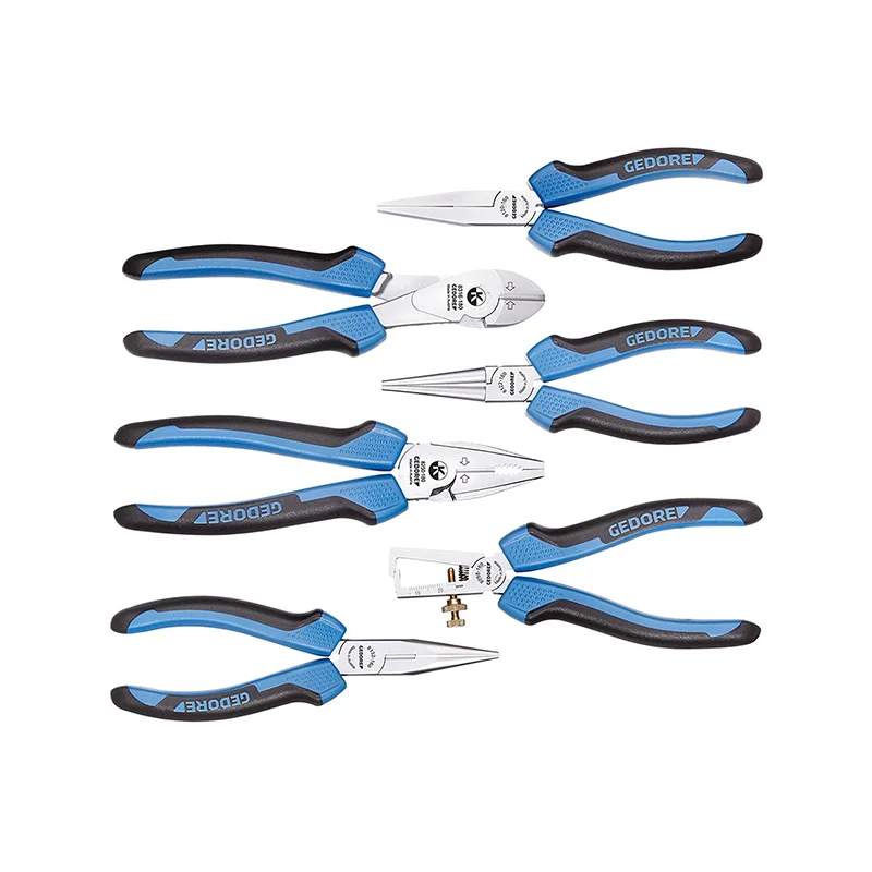 Pliers with ergonomic handle design for reduced hand strain-GEDORE 1101-002 Pliers set in i-BOXX 72 Module (6 Piece)