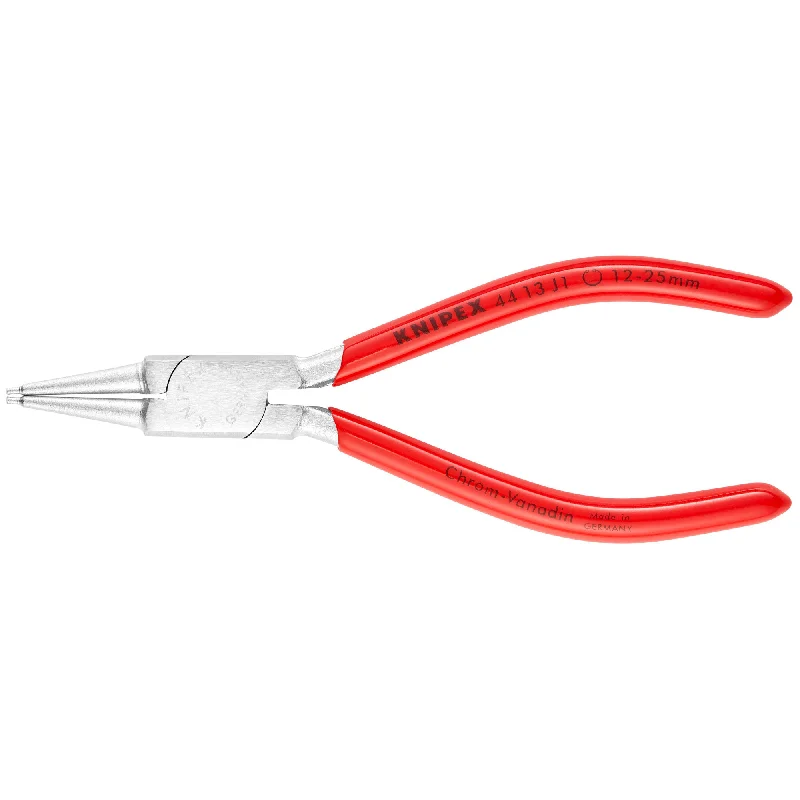 Pliers with comfortable rubberized handles-Knipex 44 13 J1 5 1/2" Internal Snap Ring Pliers-Forged Tips