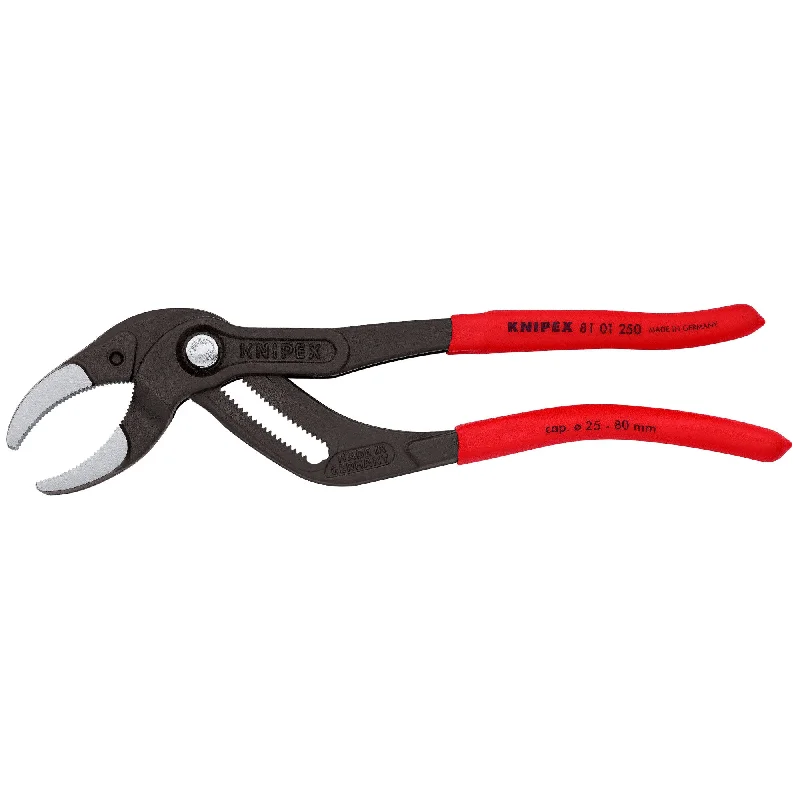 Heavy-duty multi-purpose pliers for home mechanics-Knipex 81 01 250 10" Pipe Gripping Pliers-Serrated Jaws