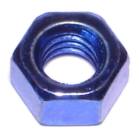 Hex nuts with metric threads for precision use-5/16"-18 Zinc Grade 8 Blue Rinsed Hex Nuts (488 pcs.)