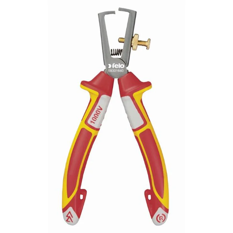 Heavy-duty pipe pliers for plumbing projects-Felo 0715763803 Insulation Stripping Pliers, X 6-1/4"