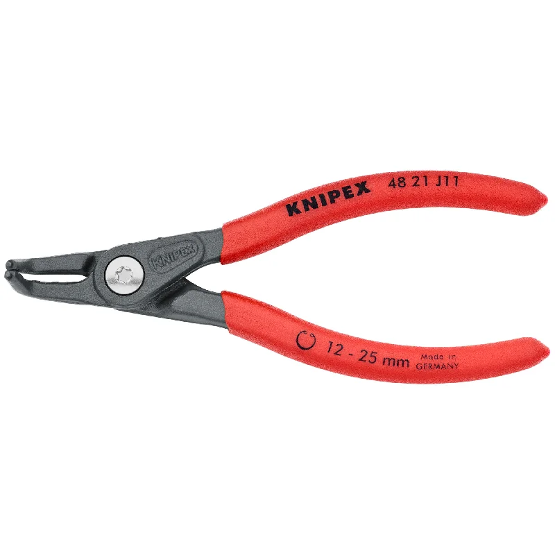 Long nose pliers for precise bending-Knipex 48 21 J11 5 1/8" Internal 90° Angled Precision Snap Ring Pliers