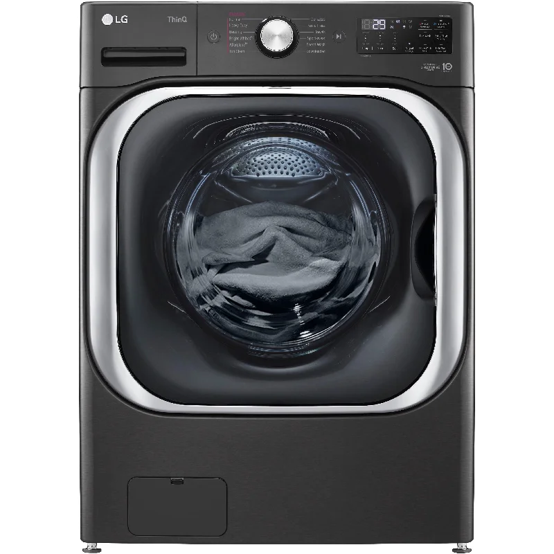 Stainless steel washers for marine repairs-LG 6.0 cu. ft. Smart Front Load Washer with Wi-Fi Enabled WM8900HBA