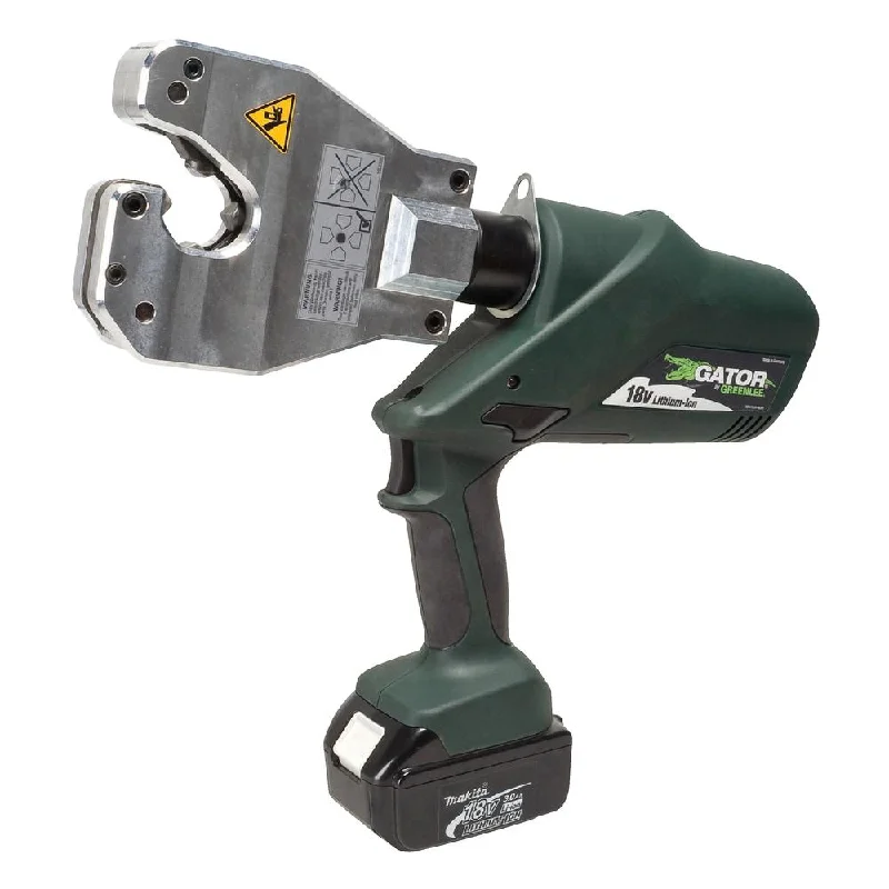 Pliers for wire stripping and cutting tasks-Greenlee EK6ATLX120 6 Ton Crimper Quad, Li-Ion, Standard, 120V AC