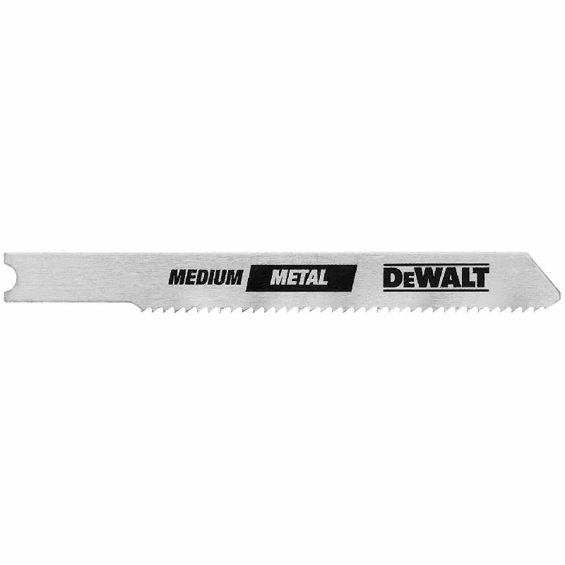 Saw blades for cutting acrylic materials-DeWalt DW3726-5 3" 24 TPI U-Shank Thin Metal Cutting Cobalt Alloy Steel Jig Saw Blade - 5 Pack