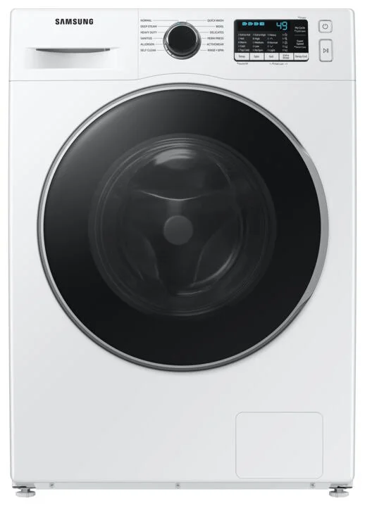 Washers for high-torque applications in machinery-Samsung White Front-Load Washer with SuperSpeed and Steam Wash (2.9 cu. ft.) - WW25B6800AW/AC