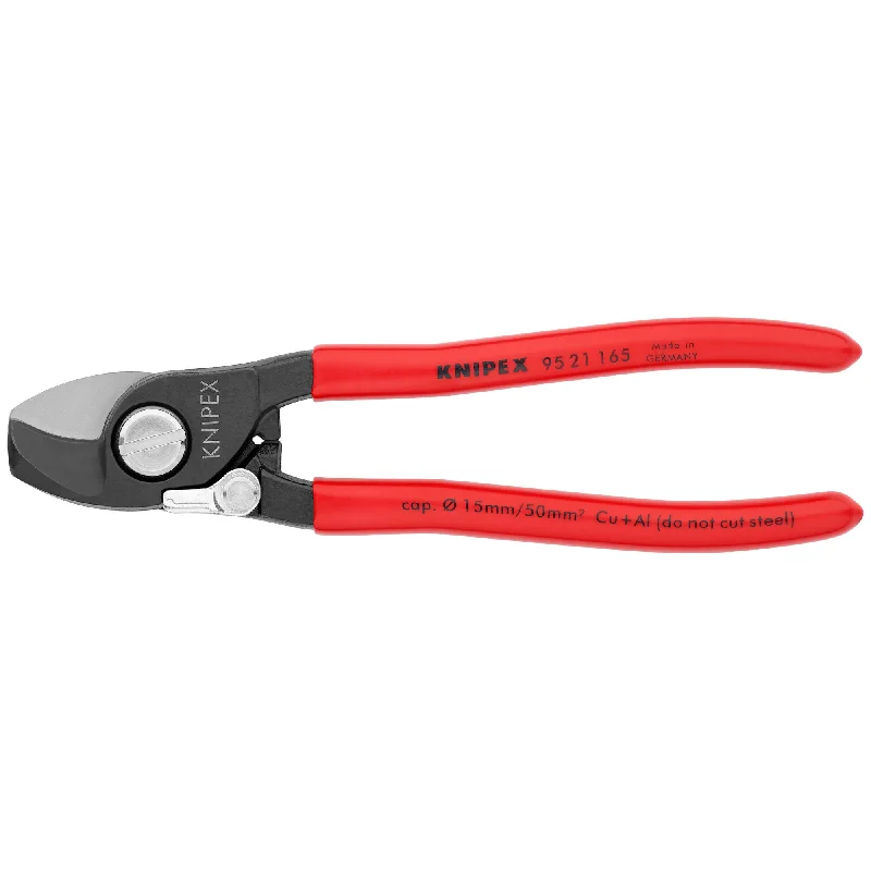 High-performance pliers for electricians and contractors-Knipex 95 21 165 6 1/2" Cable Shears