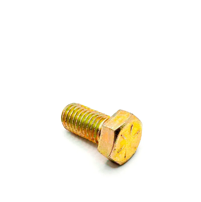 Bolts for affixing scaffolding in construction-1/2-13 x 1in UNC Grade 8 Hex Cap Screw Yellow Zinc