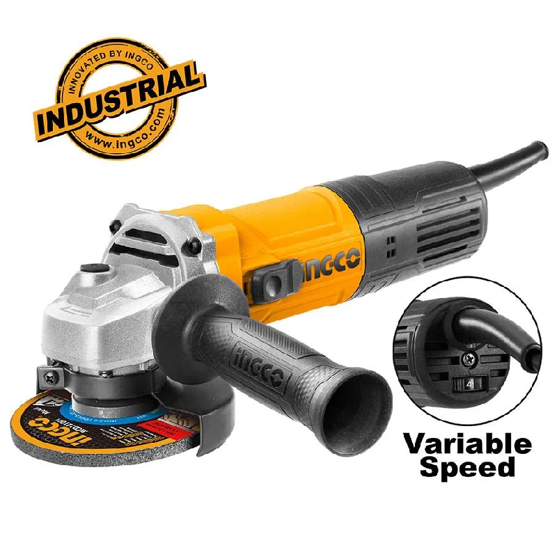 Angle grinders with variable speed for different grinding tasks-Ingco Angle grinder 900W 125mm AG900285