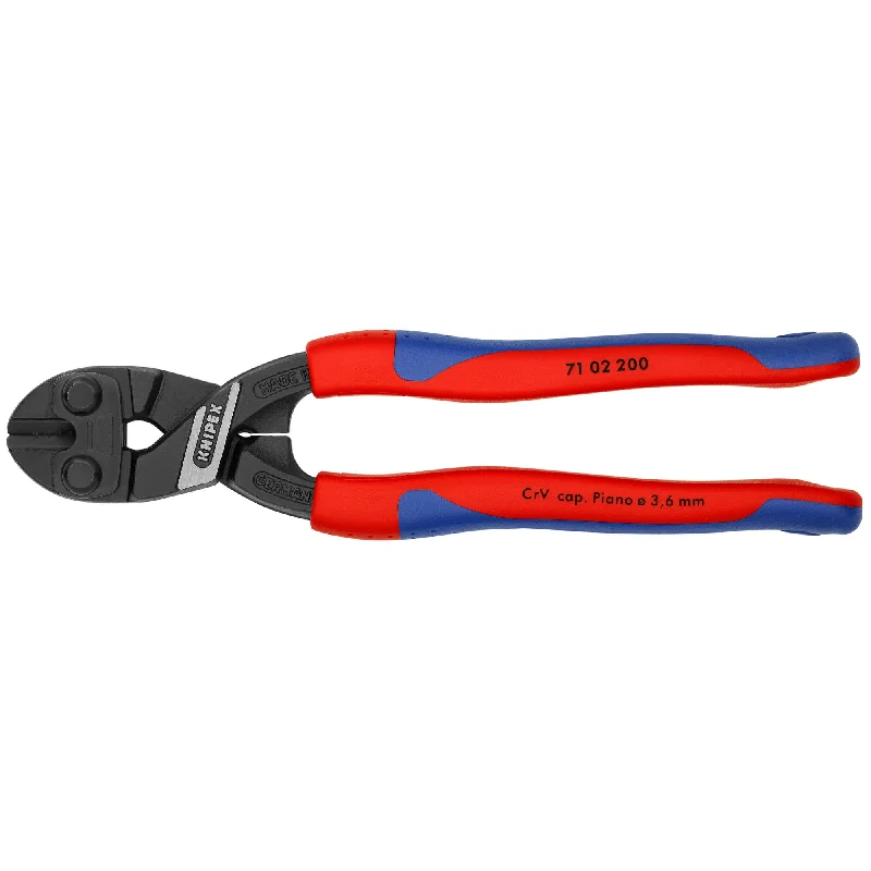 Specialty pliers for HVAC system repairs-Knipex 71 02 200 SBA 8" CoBolt® High Leverage Compact Bolt Cutters