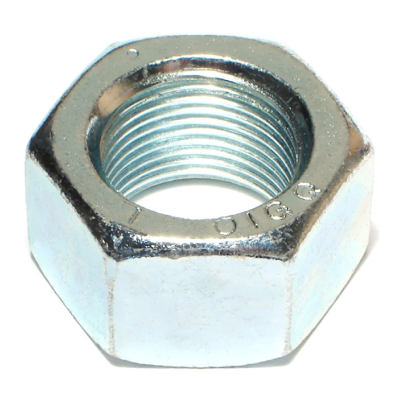 Weld nuts for easy attachment to metal surfaces-1"-14 Zinc Plated Grade 5 Steel Fine Thread Hex Nuts