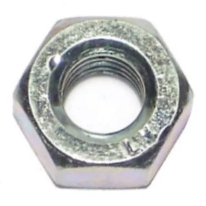 Elastic stop nuts for high-vibration resistance-1/4"-28 Plain Steel Fine Thread Left Hand Hex Nuts