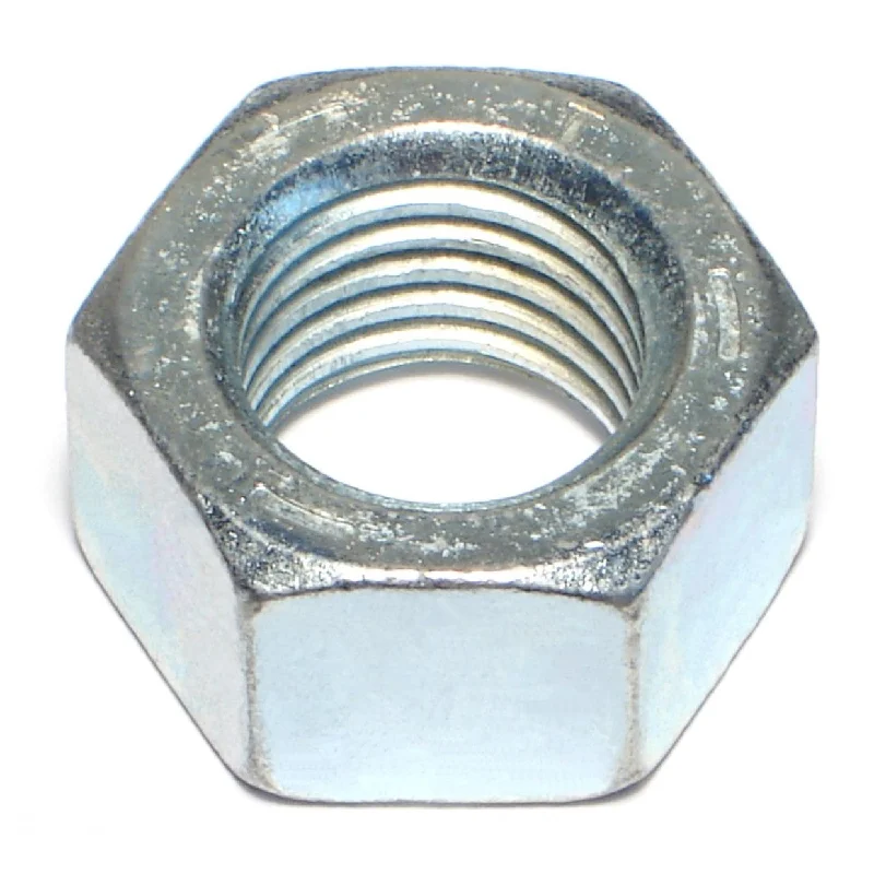 Hex nuts with washers for complete fastening-1"-8 Zinc Plated Grade 5 Steel Coarse Thread Hex Nuts