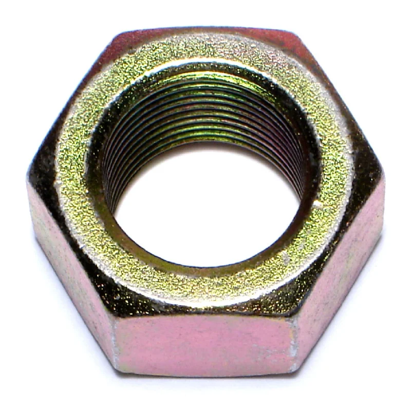 Industrial-strength nuts for machinery assembly-1"-14 Zinc Plated Grade 8 Steel Fine Thread Hex Nuts