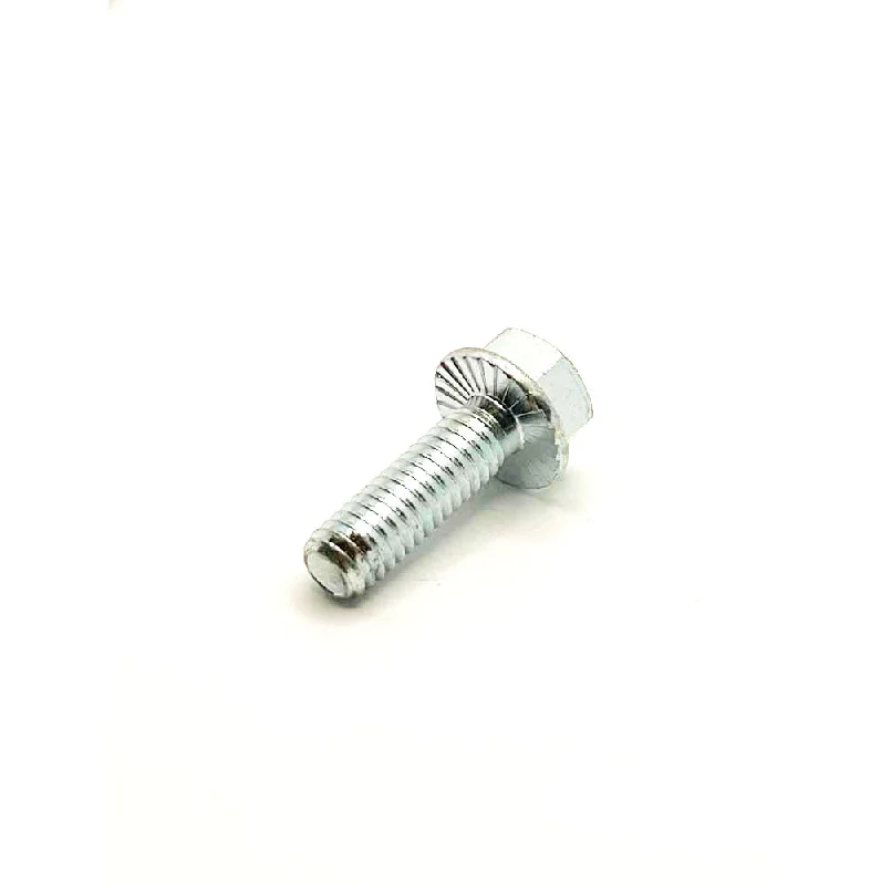 Bolts for assembling structural components-5/16-18 X 1in UNC Grade 5 Serrated Flange Bolt Clear Zinc