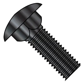 Bolts for electrical wiring installations-JFAST 3132CBZ - 5/16-18X2  Carriage Bolt Fully Threaded Black Zinc, Case Quantity: 
500