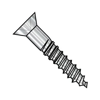 Screws with flat heads for hidden applications-6-18 x 1/2 Phillips Flat Full Body 2/3 Thread Wood Screw 18-8 Stainless Steel