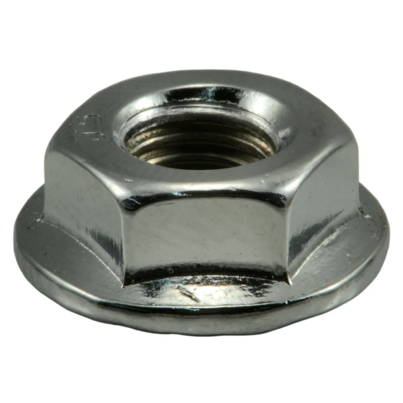 High-performance nuts for automotive systems-1/4"-28 Chrome Plated Steel Fine Thread Flange Nuts